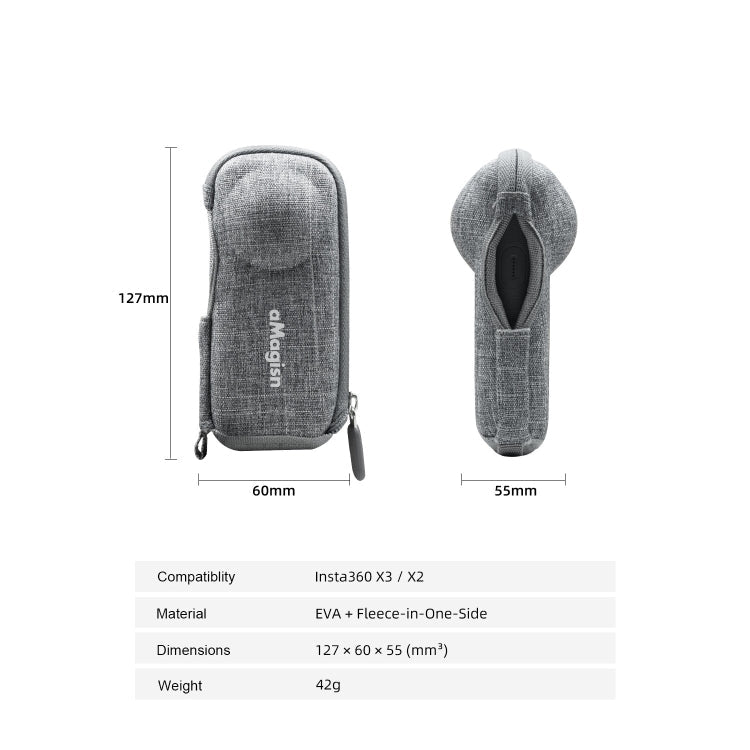 For Insta360 X3 / X2 aMagisn Body Bag Mini Storage Accessories, For Insta360 X3 / X2 - ORIWHIZaMagisnDJI & Insta360 AccessoriesInsta360 X Series