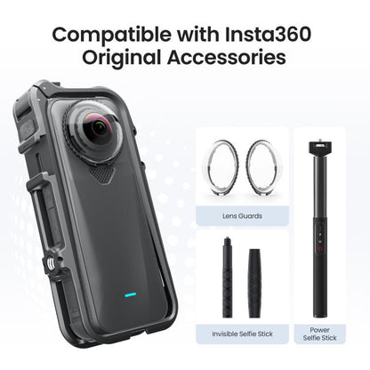 For Insta360 X4 Air AMagisn Camera Cage Plastic Expansion Frame With Windproof Foam - ORIWHIZaMagisnDJI & Insta360 AccessoriesInsta360 X Series