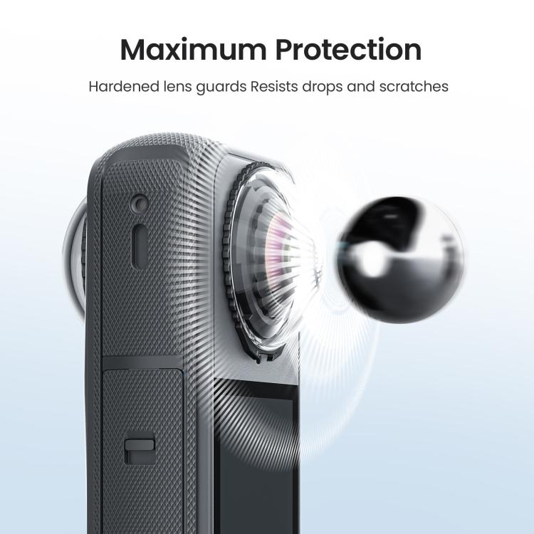 For Insta360 X4 Air AMagisn Standard Lens Guards Snap - On Protective Glass Lens Protector Replacement Accessory - ORIWHIZaMagisnDJI & Insta360 AccessoriesInsta360 X Series