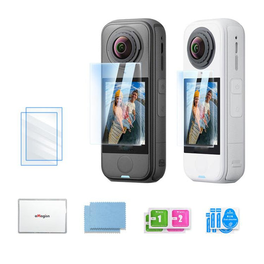 Protector de pantalla de vidrio templado aMagisn HD antiarañazos con dureza 9H para Insta360 X4 Air, 1 juego, 2 juegos - ORIWHIZaMagisn Accesorios DJI e Insta360 Serie Insta360 X