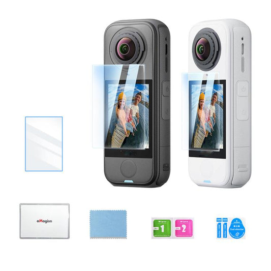 Protector de pantalla de vidrio templado aMagisn HD antiarañazos con dureza 9H para Insta360 X4 Air, 1 juego, 2 juegos - ORIWHIZaMagisn Accesorios DJI e Insta360 Serie Insta360 X