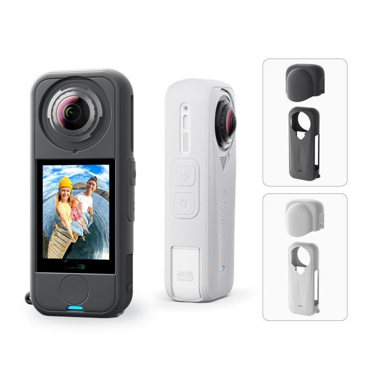 For Insta360 X4 Air Camera, aMagisn Silicone Case Black, aMagisn Silicone Case Gray, aMagisn Silicone Case & Lens Cap Black, aMagisn Silicone Case & Lens Cap Gray - ORIWHIZaMagisnDJI & Insta360 AccessoriesInsta360 X Series