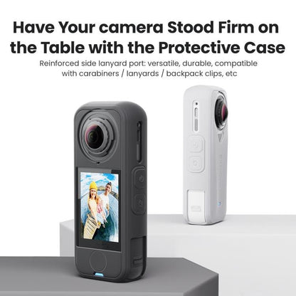 For Insta360 X4 Air Camera, aMagisn Silicone Case Black, aMagisn Silicone Case Gray, aMagisn Silicone Case & Lens Cap Black, aMagisn Silicone Case & Lens Cap Gray - ORIWHIZaMagisnDJI & Insta360 AccessoriesInsta360 X Series