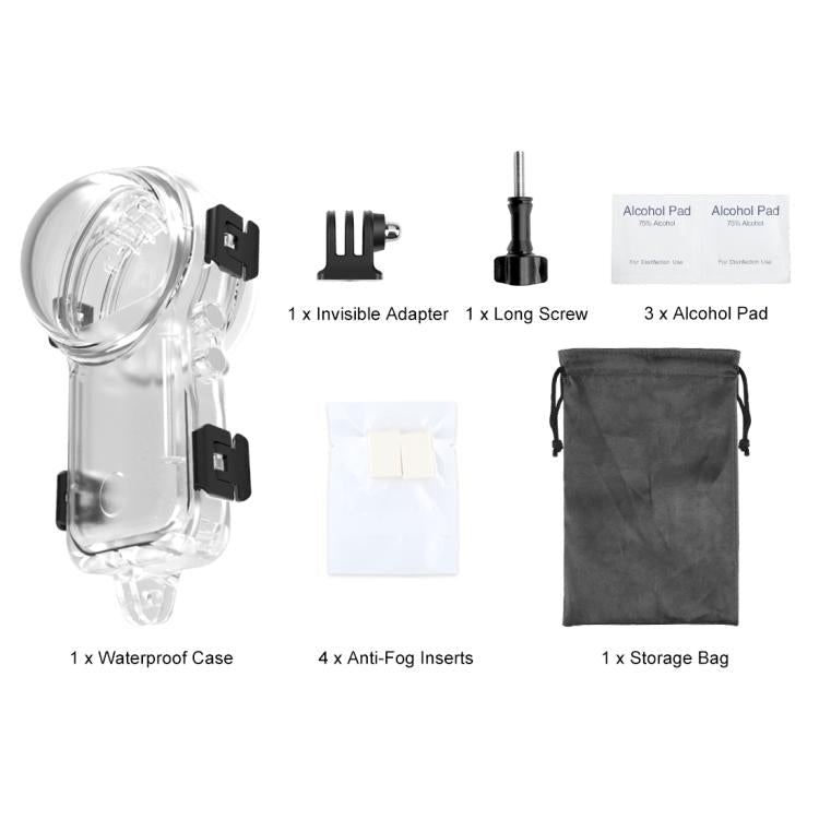 For Insta360 X4 Air PULUZ 50m Waterproof Sealed Diving Case, For Insta360 X4 Air - ORIWHIZDJI & Insta360 AccessoriesInsta360 X SeriesProtection & Cases