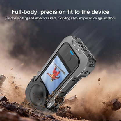For Insta360 X4 Air PULUZ Metal Protective Cage Expansion Frame with Cold Shoe Bases & Lens Cover, For Insta360 X4 Air Lens Cover - ORIWHIZDJI & Insta360 AccessoriesInsta360 X SeriesProtection & Cases