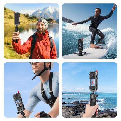 For Insta360 X4 Air PULUZ Metal Protective Cage Expansion Frame with Cold Shoe Bases & Lens Cover, For Insta360 X4 Air Lens Cover - ORIWHIZDJI & Insta360 AccessoriesInsta360 X SeriesProtection & Cases