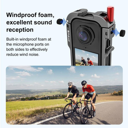 For Insta360 X4 Air PULUZ Metal Protective Cage Expansion Frame with Cold Shoe Bases & Lens Cover, For Insta360 X4 Air Lens Cover - ORIWHIZDJI & Insta360 AccessoriesInsta360 X SeriesProtection & Cases