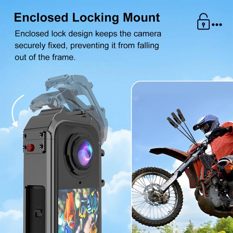 For Insta360 X4 Air PULUZ Metal Protective Cage Rig Housing Frame with Expand Cold Shoe Base, For Insta360 X4 Air - ORIWHIZDJI & Insta360 AccessoriesInsta360 X SeriesProtection & Cases