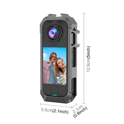 For Insta360 X4 Air PULUZ Metal Protective Cage Rig Housing Frame with Expand Cold Shoe Base, For Insta360 X4 Air - ORIWHIZDJI & Insta360 AccessoriesInsta360 X SeriesProtection & Cases