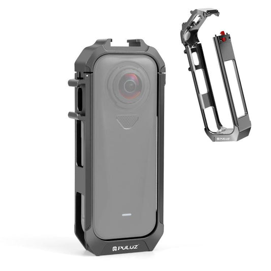 Para Insta360 X4 Air PULUZ Estructura protectora de metal con base de zapata fría expandible, para Insta360 X4 Air - ORIWHIZDJI y accesorios Insta360 Serie X Protección y estuches