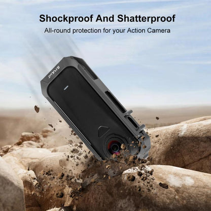 For Insta360 X4 Air PULUZ Metal Protective Cage Rig Housing Frame with Expand Cold Shoe Base, For Insta360 X4 Air - ORIWHIZDJI & Insta360 AccessoriesInsta360 X SeriesProtection & Cases