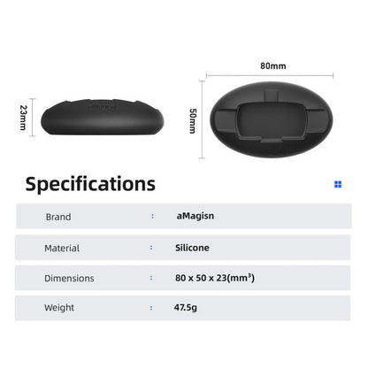 For Insta360 X4 Air/X3 aMagisn Silicone Mount Holder Base Car Dashboard & Desk Stand, Without Double - sided Tape, With Double - sided Tape - ORIWHIZaMagisnDJI & Insta360 AccessoriesInsta360 X Series