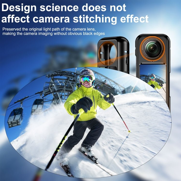 For Insta360 X4 Aluminum Alloy Metal Protective Cage Housing Frame, Metal Housing Frame - ORIWHIZDJI & Insta360 AccessoriesInsta360 X SeriesProtection & Cases
