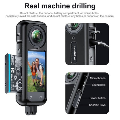 For Insta360 X4 Aluminum Alloy Metal Protective Cage Housing Frame, Metal Housing Frame - ORIWHIZDJI & Insta360 AccessoriesInsta360 X SeriesProtection & Cases