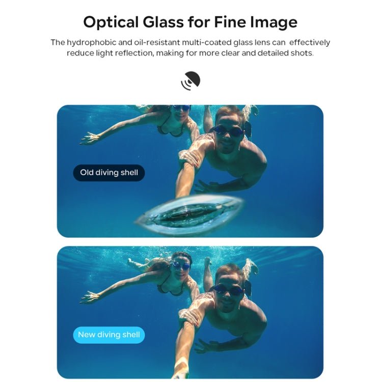 For Insta360 X4 aMagisn 50m Depth Waterproof Protective Case Quick Release Invisible Diving Cover, Waterproof Case - ORIWHIZaMagisnDJI & Insta360 AccessoriesInsta360 X Series