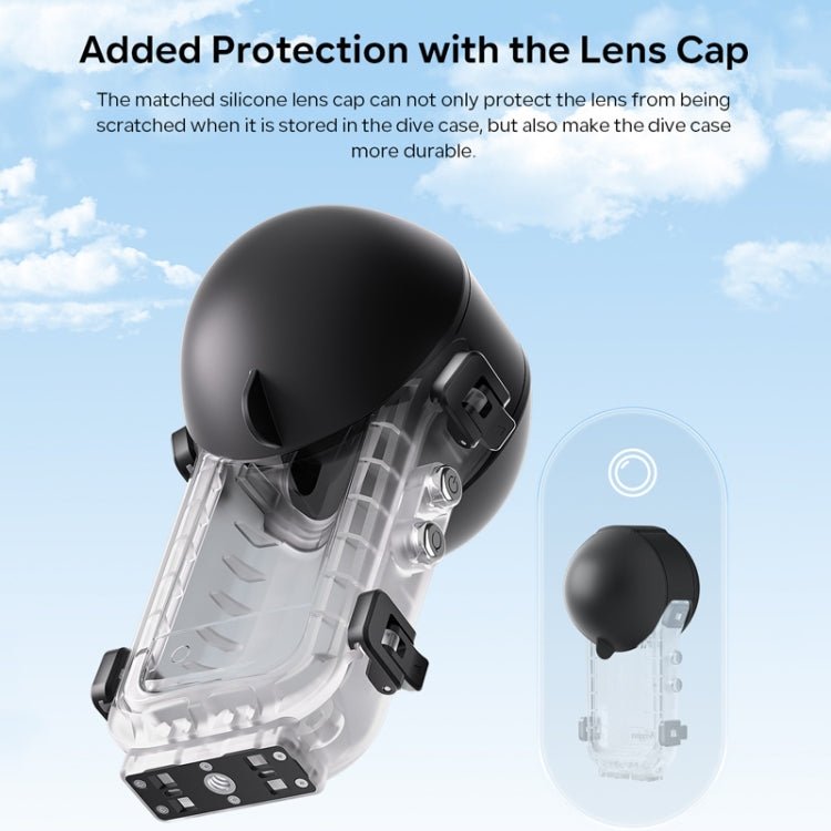 For Insta360 X4 aMagisn 50m Depth Waterproof Protective Case Quick Release Invisible Diving Cover, Waterproof Case - ORIWHIZaMagisnDJI & Insta360 AccessoriesInsta360 X Series