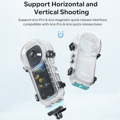 For Insta360 X4 aMagisn 50m Depth Waterproof Protective Case Quick Release Invisible Diving Cover, Waterproof Case - ORIWHIZaMagisnDJI & Insta360 AccessoriesInsta360 X Series
