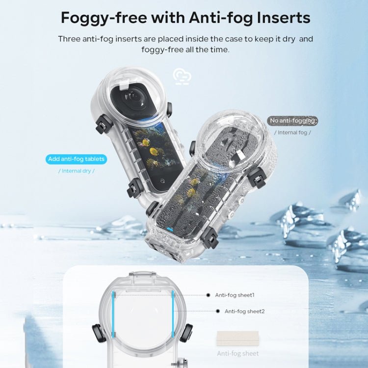 For Insta360 X4 aMagisn 50m Depth Waterproof Protective Case Quick Release Invisible Diving Cover, Waterproof Case - ORIWHIZaMagisnDJI & Insta360 AccessoriesInsta360 X Series