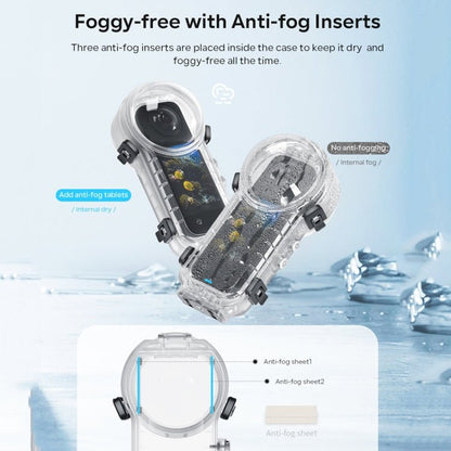 For Insta360 X4 aMagisn 50m Depth Waterproof Protective Case Quick Release Invisible Diving Cover, Waterproof Case - ORIWHIZaMagisnDJI & Insta360 AccessoriesInsta360 X Series