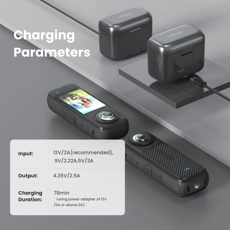 For Insta360 X4 AMagisn Battery Fast Charge Charging Box Sports Camera Accessories, For Insta360 X4 - ORIWHIZaMagisnDJI & Insta360 AccessoriesInsta360 X Series