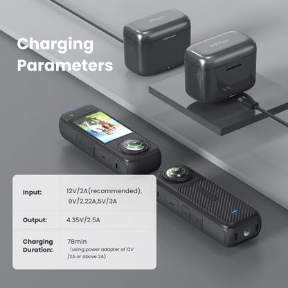 For Insta360 X4 AMagisn Battery Fast Charge Charging Box Sports Camera Accessories, For Insta360 X4 - ORIWHIZaMagisnDJI & Insta360 AccessoriesInsta360 X Series
