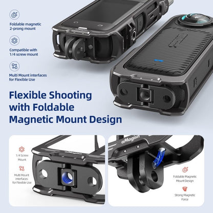 For Insta360 X4 AMagisn Metal Protective Housing Frame 2 Claws Rabbit Cage, 2 Claws Version - ORIWHIZaMagisnDJI & Insta360 AccessoriesInsta360 X Series