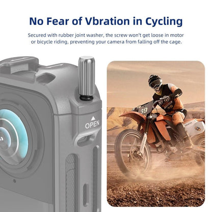 For Insta360 X4 AMagisn Metal Protective Housing Frame 2 Claws Rabbit Cage, 2 Claws Version - ORIWHIZaMagisnDJI & Insta360 AccessoriesInsta360 X Series