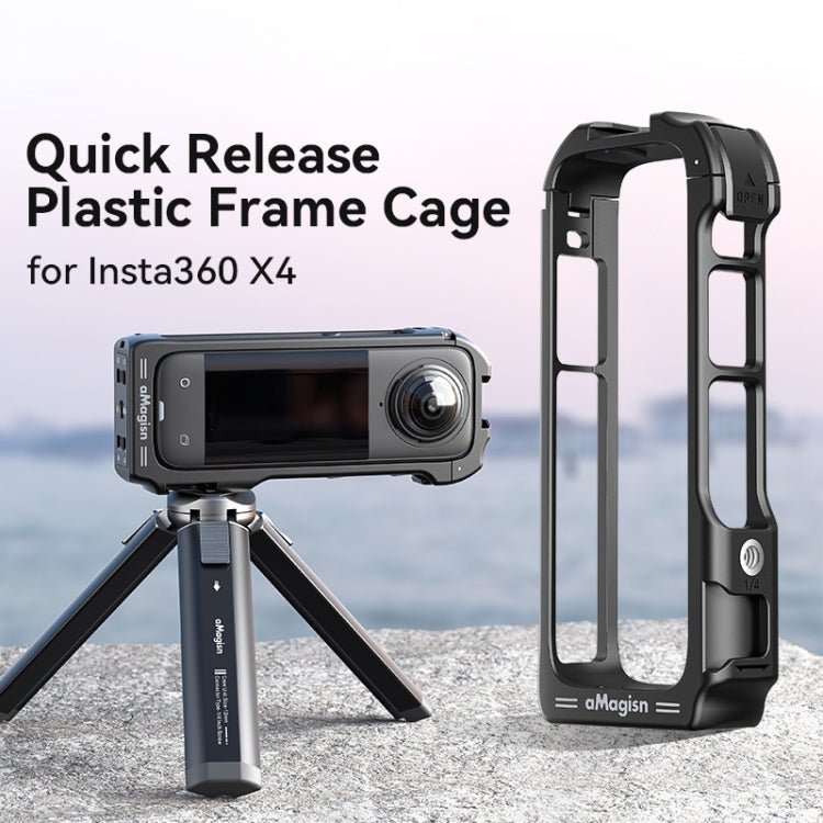 For Insta360 X4 aMagisn Quick - release Plastic Rabbit Cage Expansion Frame, Quick - release Plastic Frame - ORIWHIZaMagisnDJI & Insta360 AccessoriesInsta360 X Series
