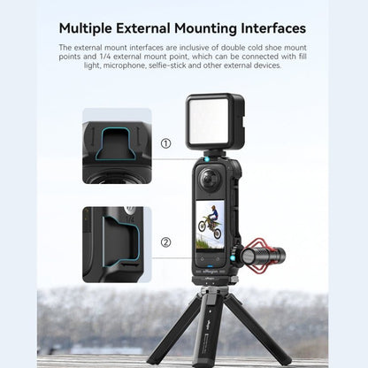 For Insta360 X4 aMagisn Quick - release Plastic Rabbit Cage Expansion Frame, Quick - release Plastic Frame - ORIWHIZaMagisnDJI & Insta360 AccessoriesInsta360 X Series
