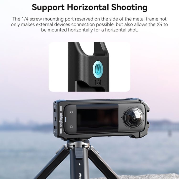 For Insta360 X4 aMagisn Quick - release Plastic Rabbit Cage Expansion Frame, Quick - release Plastic Frame - ORIWHIZaMagisnDJI & Insta360 AccessoriesInsta360 X Series