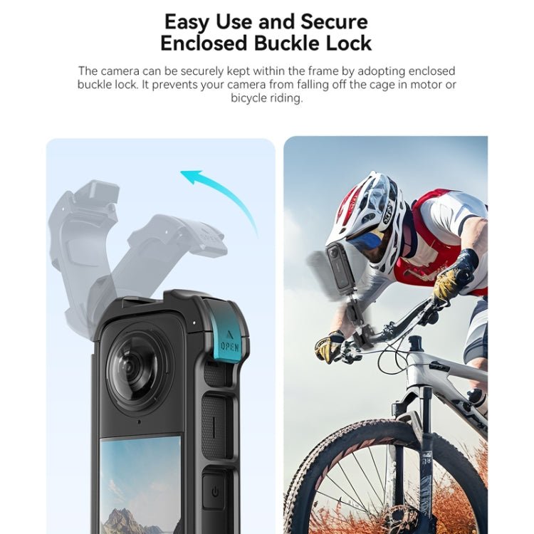 For Insta360 X4 aMagisn Quick - release Plastic Rabbit Cage Expansion Frame, Quick - release Plastic Frame - ORIWHIZaMagisnDJI & Insta360 AccessoriesInsta360 X Series