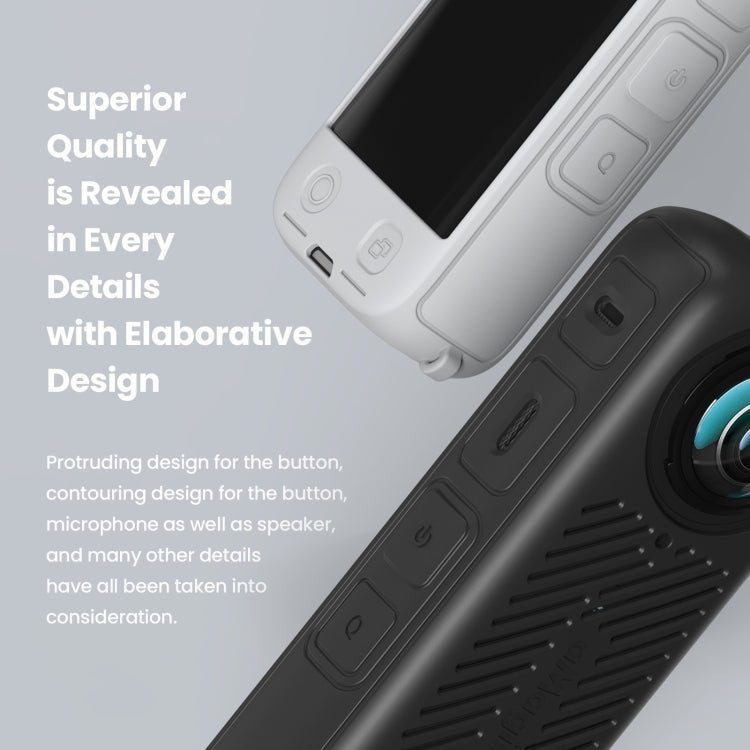 For Insta360 X4 AMagisn Silicone Protective Cover, Body Case + Lens Cover Black, Body Case + Lens Cover Gray, Body Case Black, Body Case Gray, Lens Cover Black, Lens Cover Gray - ORIWHIZaMagisnDJI & Insta360 AccessoriesInsta360 X Series