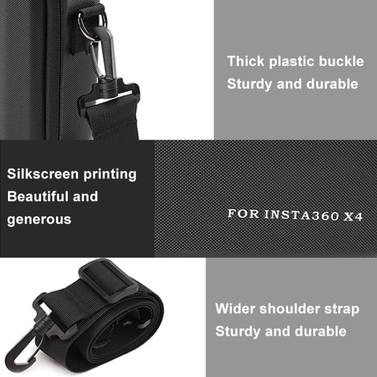 For Insta360 X4 BKANO INX4 - 002 Shoulder Handheld Storage Bag Crossbody Bag, INX4 - 002 - ORIWHIZBKANODJI & Insta360 AccessoriesInsta360 X Series