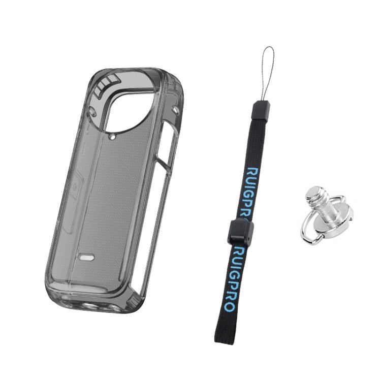 For Insta360 X4 Clear 1.5mm Soft TPU Protective Case, Single Cover, With Hand Strap, With Neck Strap - ORIWHIZDJI & Insta360 AccessoriesInsta360 X SeriesProtection & Cases