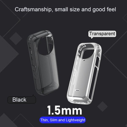 For Insta360 X4 Clear 1.5mm Soft TPU Protective Case, Single Cover, With Hand Strap, With Neck Strap - ORIWHIZDJI & Insta360 AccessoriesInsta360 X SeriesProtection & Cases