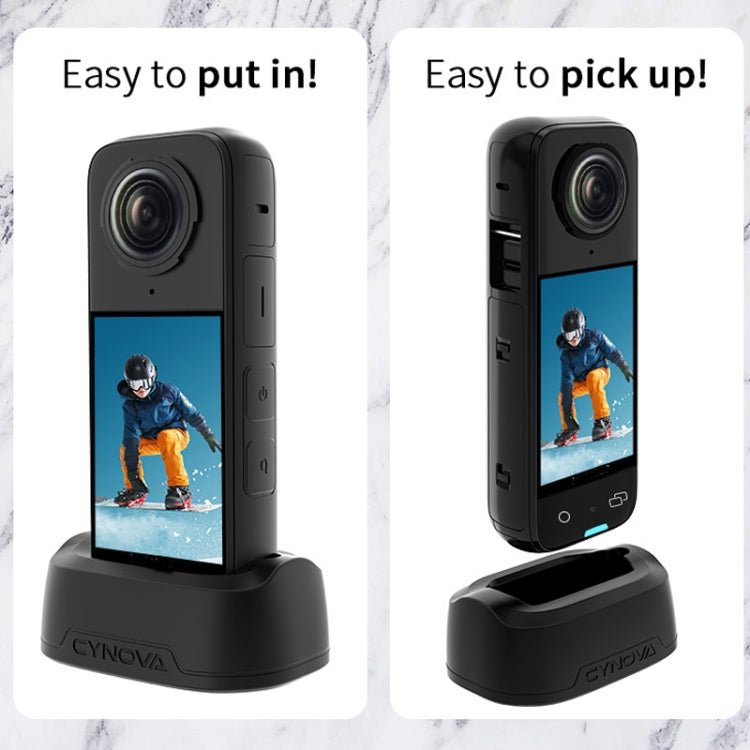 For Insta360 X4 CYNOVA Silicone Base Upright Holder Desktop Support Stand - ORIWHIZCYNOVADJI & Insta360 AccessoriesInsta360 X Series