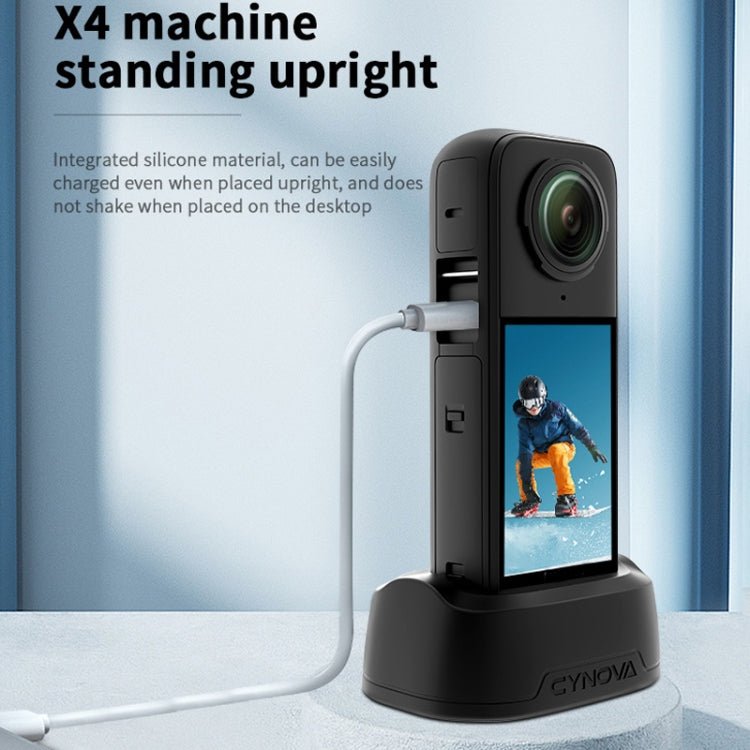 For Insta360 X4 CYNOVA Silicone Base Upright Holder Desktop Support Stand - ORIWHIZCYNOVADJI & Insta360 AccessoriesInsta360 X Series