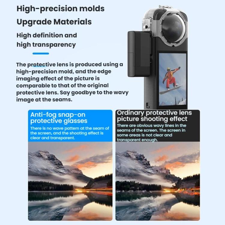 For Insta360 X4 Flymile Action Camera Anti - fog Lens Cap - ORIWHIZDJI & Insta360 AccessoriesInsta360Insta360 X Series