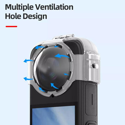 For Insta360 X4 HEPAIL AC37 Lens Anti - fog Snap - on Protective Mirror Front and Rear Lens Protectors, AC37 - ORIWHIZDJI & Insta360 AccessoriesHEPAILInsta360 X Series