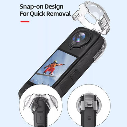 For Insta360 X4 HEPAIL AC37 Lens Anti - fog Snap - on Protective Mirror Front and Rear Lens Protectors, AC37 - ORIWHIZDJI & Insta360 AccessoriesHEPAILInsta360 X Series