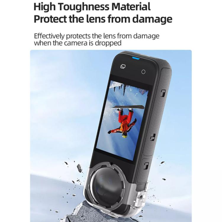 For Insta360 X4 HEPAIL AC37 Lens Anti - fog Snap - on Protective Mirror Front and Rear Lens Protectors, AC37 - ORIWHIZDJI & Insta360 AccessoriesHEPAILInsta360 X Series