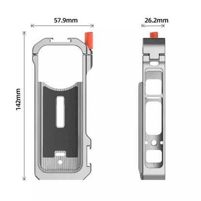 For Insta360 X4 HEPAIL Metal Heat Dissipation Magnetic Rabbit Cage, 0104 - ORIWHIZDJI & Insta360 AccessoriesHEPAILInsta360 X Series