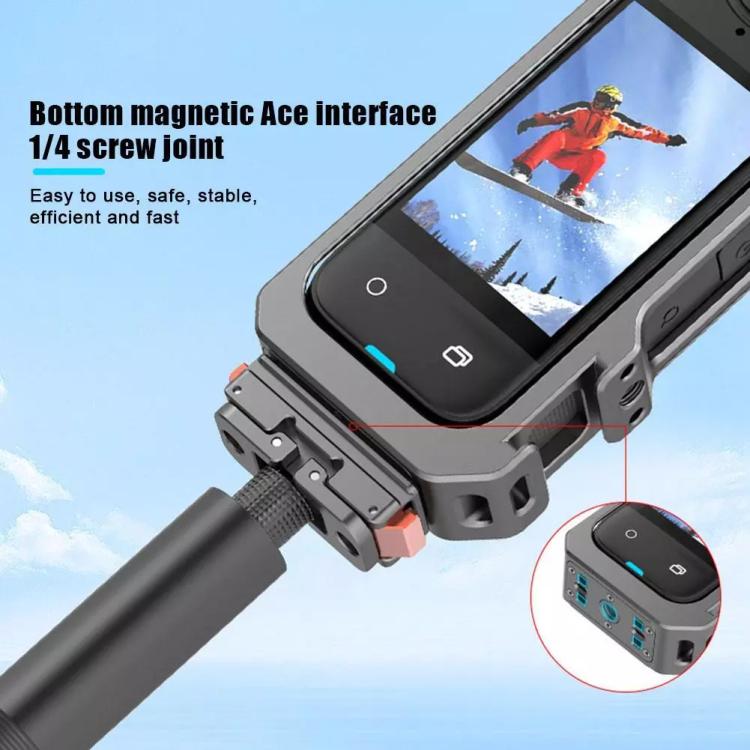 For Insta360 X4 HEPAIL Metal Heat Dissipation Magnetic Rabbit Cage, 0104 - ORIWHIZDJI & Insta360 AccessoriesHEPAILInsta360 X Series