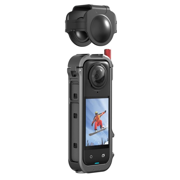 For Insta360 X4 Metal Frame Action Camera Rabbit Cage Expansion Bracket, Metal Frame - ORIWHIZDJI & Insta360 AccessoriesInsta360 X SeriesProtection & Cases