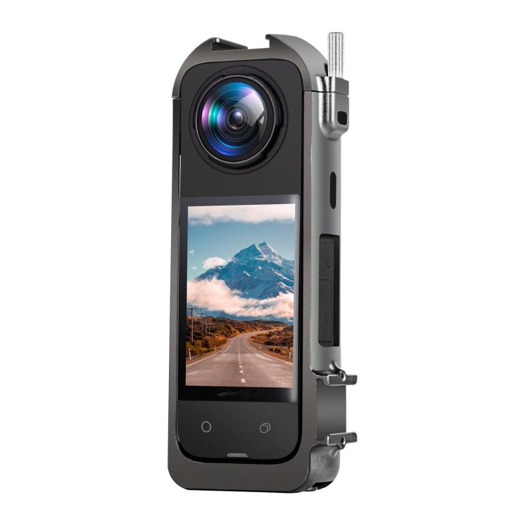 For Insta360 X4 Metal Protective Cage Rig Housing Frame with Expand Cold Shoe Base & Tripod Adapter, Metal Frame - ORIWHIZDJI & Insta360 AccessoriesInsta360 X SeriesProtection & Cases