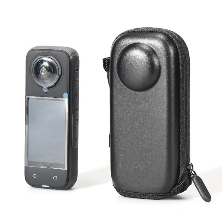 For Insta360 X4 Mini Storage Case PU Bag Sport Camera Protector With Hook, Style 1 - ORIWHIZDJI & Insta360 AccessoriesInsta360 X SeriesProtection & Cases