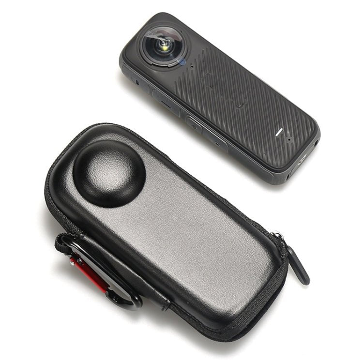 For Insta360 X4 Mini Storage Case PU Bag Sport Camera Protector With Hook, Style 1 - ORIWHIZDJI & Insta360 AccessoriesInsta360 X SeriesProtection & Cases