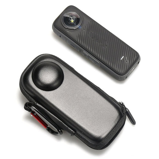 For Insta360 X4 Mini Storage Case PU Bag Sport Camera Protector With Hook, Style 1 - ORIWHIZDJI & Insta360 AccessoriesInsta360 X SeriesProtection & Cases