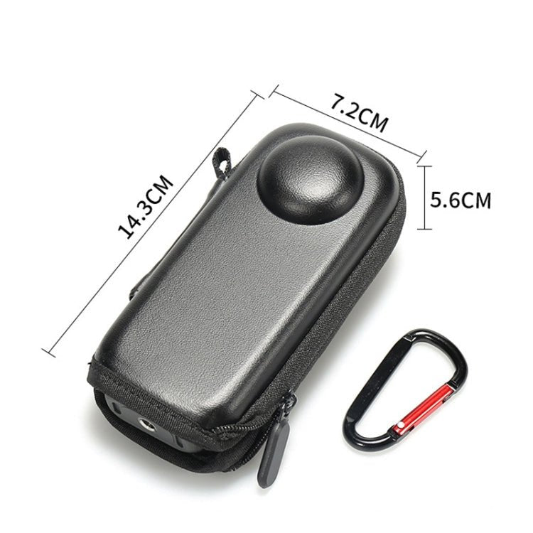 For Insta360 X4 Mini Storage Case PU Bag Sport Camera Protector With Hook, Style 1 - ORIWHIZDJI & Insta360 AccessoriesInsta360 X SeriesProtection & Cases