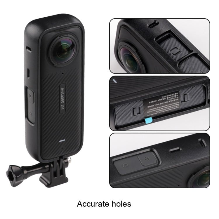 For Insta360 X4 PC Plastic Protective Frame with PC Lens Cover Guard, Frame with PC Lens Cover - ORIWHIZDJI & Insta360 AccessoriesInsta360 X SeriesProtection & Cases